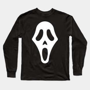 Halloween Spooky Ghost Face Long Sleeve T-Shirt